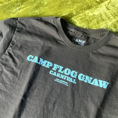 Rare Brown With Baby Blue Font Camp Flog Gnaw 2023 Depop