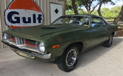 Parked In Plymouth Cuda Barn Finds