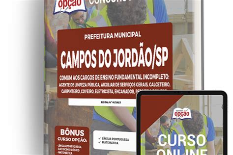 Baixar Apostila Prefeitura Campos do Jordão SP 2023 Comum Ensino