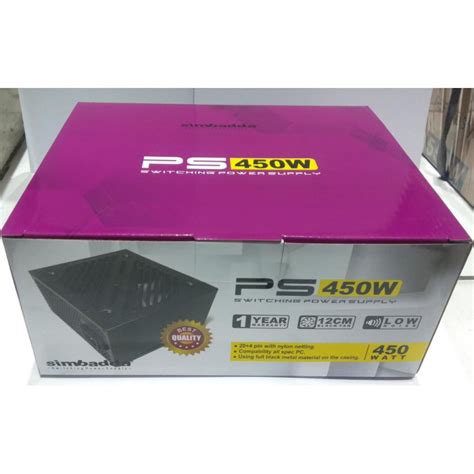 Jual Power Supply Simbadda 450 Watt Box Garansi Resmi Shopee Indonesia