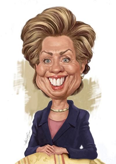 Caricature Hillary Clinton Hillary Diane Rodham Clinton Born October