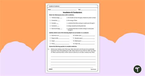 Insulators And Conductors Of Heat