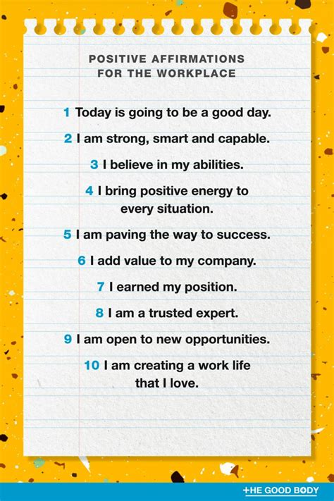 45 Positive Work Affirmations for Career Success