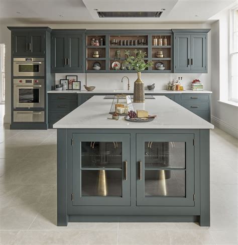 Dark Green Kitchen Tom Howley Blue Kitchen Designs Kitchen