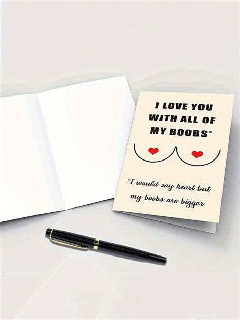 1pc Funny Anniversary Card Valentines Day T Birthday Card Love