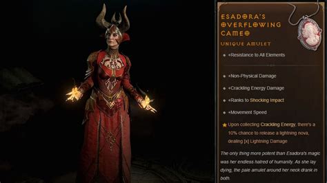 Esadora S Overflowing Cameo In Diablo 4 How To Get Unique Effects