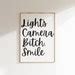 Lights Camera Smile Digital Wall Print Ttpd Print Swiftie Instant