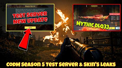 Codm Season 5 Test Server Update Codm Test Server 2024 Codm Season