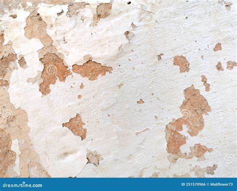 Old Cracked Peeling Painted Wall Texture Background Ancient Style Wall