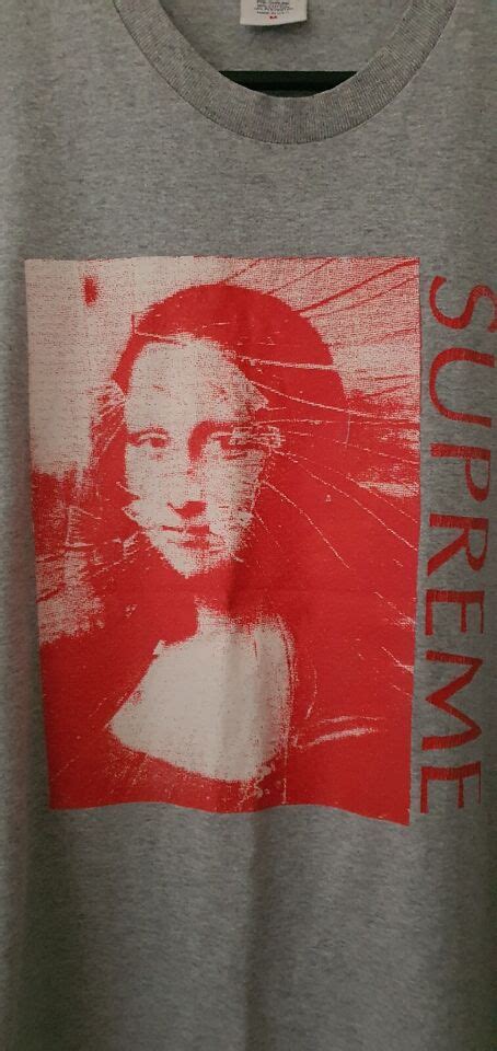 SS18 Supreme Mona Lisa T Shirt Größe M Heather Grau T Shirt eBay