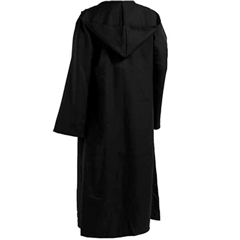 Black Hooded Cloak For Men