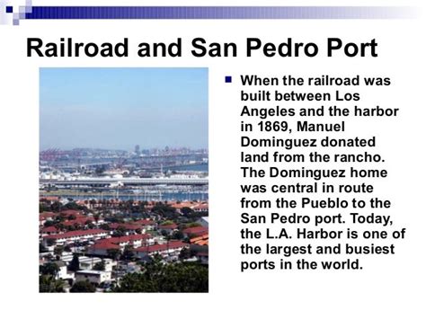 History Of Rancho San Pedro