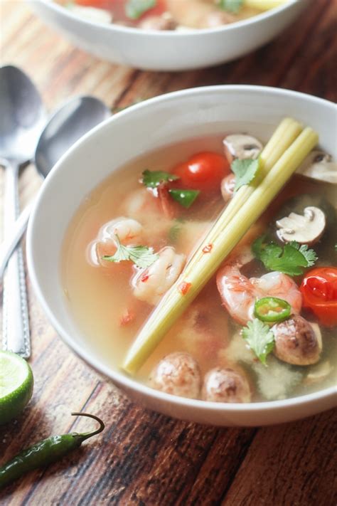 Thai Tom Yum Soup With Shrimp The Wanderlust Kitchen