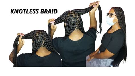 Detailed Knotless Braids | HOW TO DO KNOTLESS BRAIDS | Beginner ...