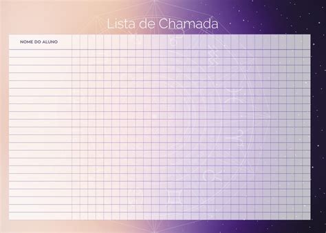 Planner Professor Signos Lista De Chamada Fazendo A Nossa Festa