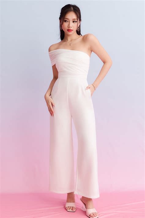 Madeline Mesh One Shoulder Jumpsuit