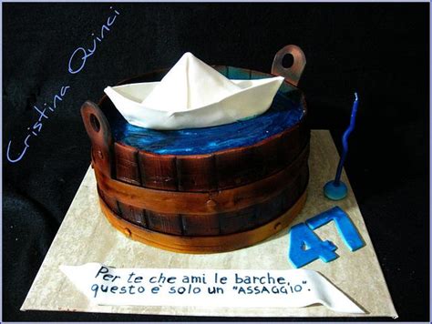 Paper Boat Cake Decorated Cake By Cristina Quinci Cakesdecor