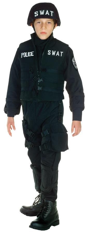 Swat Boys Costume Md 6 8 With Images Swat Team Costume Team