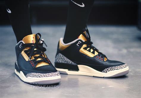 Air Jordan 3 "Black Cement Gold" Release Date | SneakerNews.com