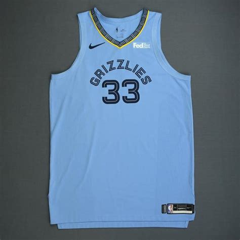 Marc Gasol Memphis Grizzlies 2018 19 Season Game Worn Blue