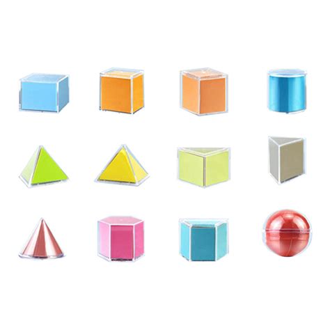 Almencla Pieces D Geometric Shapes Blocks Pattern Blocks