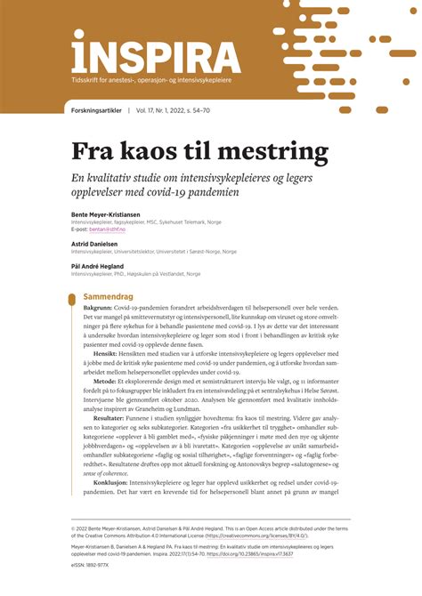 PDF Fra Kaos Til Mestring