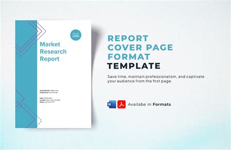 Report Cover Page Template in Word, PDF - Download | Template.net