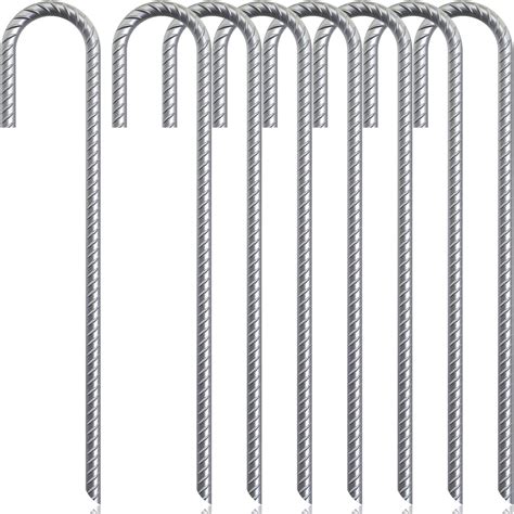 Amazon J Hook Rebar Stakes 12 Inch 20 Pack Camping Stakes