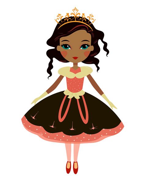 cute black princess 25407998 Vector Art at Vecteezy