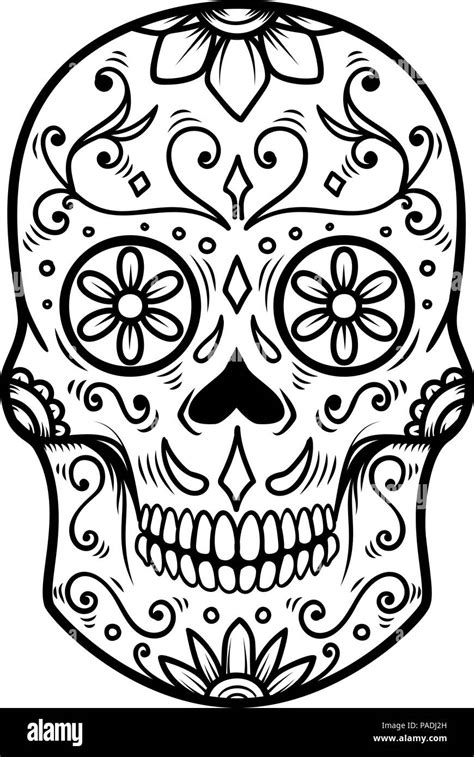 Day Of The Dead Skull Designs Simple