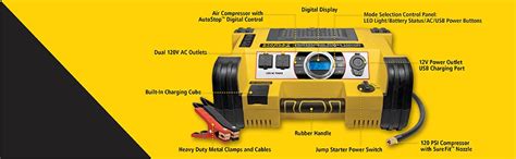 Stanley 1400 Peak 700 Instant Portable Car Jump Starter With 500