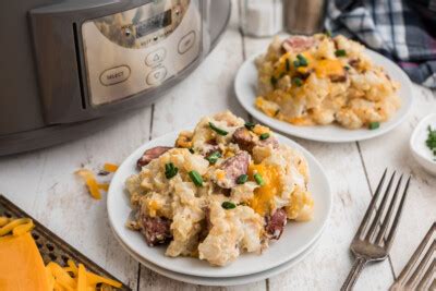 Slow Cooker Kielbasa Hashbrown Casserole The Magical Slow Cooker