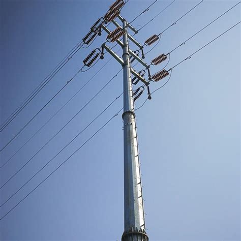 China 110kV 132kV Hot Dip Galvanized Steel Monopole Tower Manufacture And Factory X Y Tower
