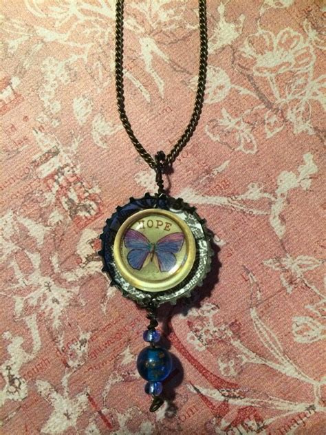 Items Similar To Bottle Cap Pendant Necklace On Etsy