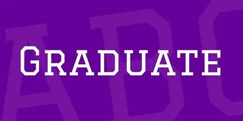 Graduate Font - Dafont Free