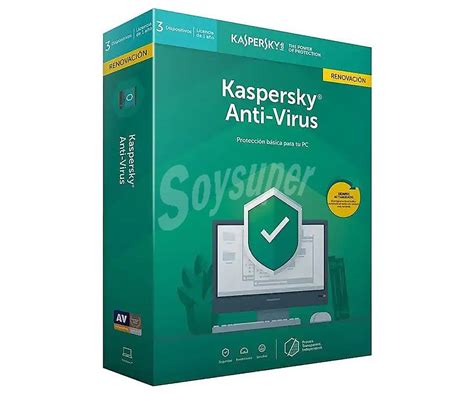 Kaspersky Antivirus Antivirus 2020 Renovación 3 Dispositivos 1 Año