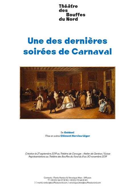 Pdf Une Des Derni Res Soir Es De Carnaval La Coursive Sc Ne