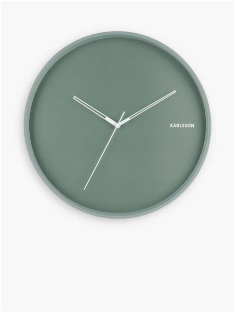 Karlsson Hue Sweep Metal Wall Clock Cm Green Clock Metal Wall