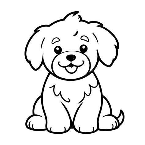 Premium Vector | Cute vector illustration Havanese doodle for kids