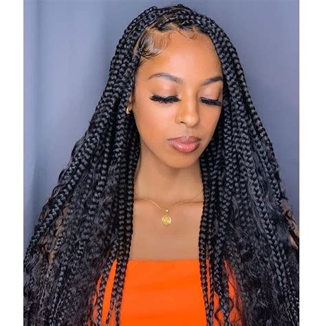 Buy Goddess Box Braids Crochet Hair 96 Strands 22 Inch Bohomian Crochet ...