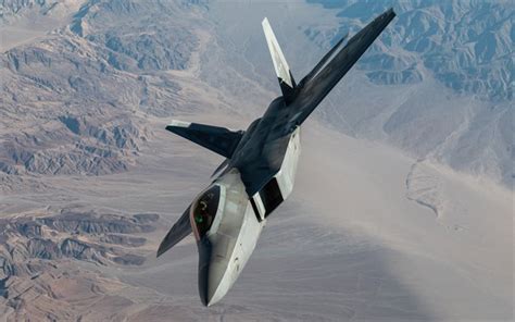 Download wallpapers Lockheed Boeing F-22 Raptor, American fighter ...