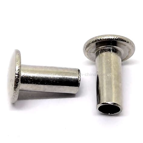 Stainless Steel Round Head Semi Tubular Rivets China Semi Tubular