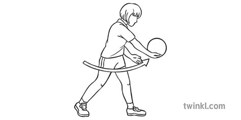 Step 3 Underarm Serve Volleyball Sequence Sport Pe Secondary Bw Rgb