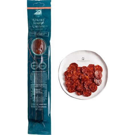 Chorizo vela de bellota 100 ibérico sin gluten pieza 200 g SANCHEZ