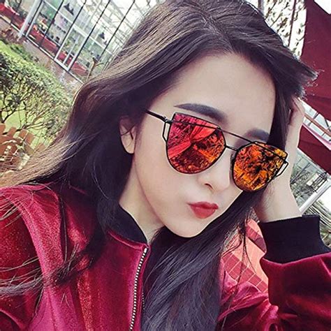 Buy Placehap Fashion Brand Cat Eye Sunglasses Women Twin Beams Sun