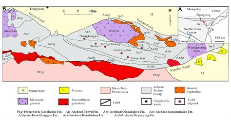 Geological Sketch Map Of The Research Area A Tectonic Subdivisions