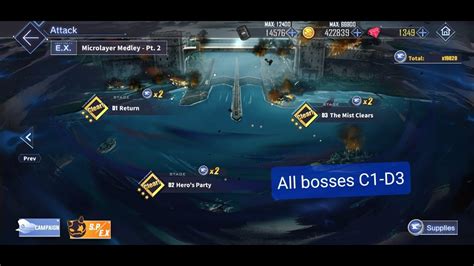 Azur Lane Microlayer Medley Rerun All Hardmode Boss YouTube