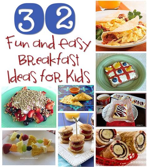 32 Fun and Easy Breakfast Ideas for Kids | Mother's Home