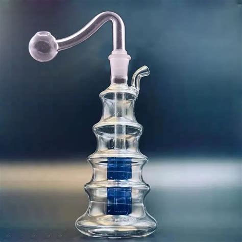 Wholesale Glass Oil Burner Bong Hookah Inline Matrix Perc Recycler