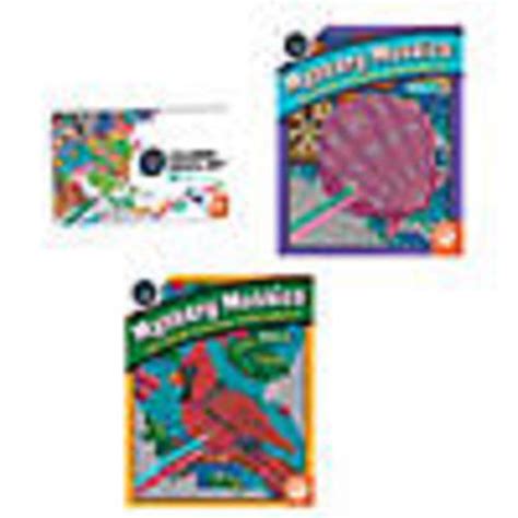 Cbn Mystery Mosaics Books 11 And 12 With 36 Colored Pencils Set